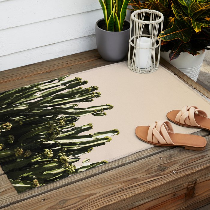 cactus nature x Outdoor Rug Gallery Image 2