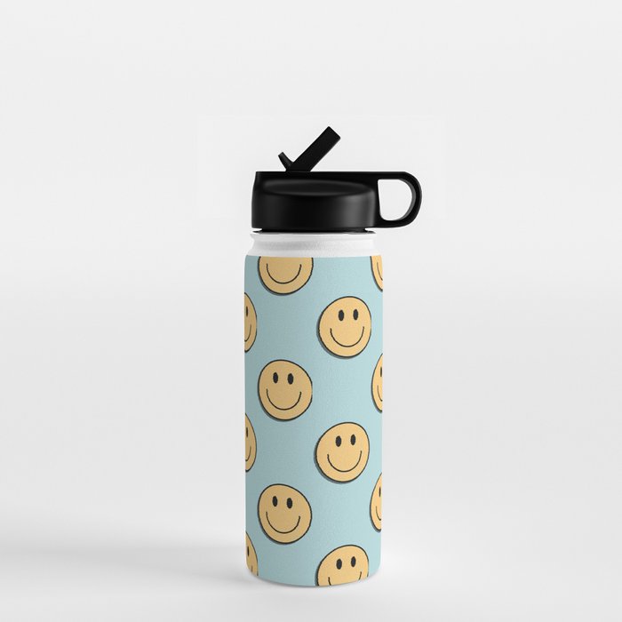 smiley face 90s Water Bottle Gallery Image 1