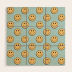 smiley face 90s Wood Wall Art Gallery Image 1