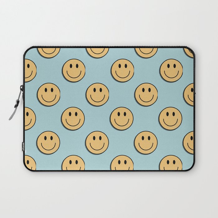 smiley face 90s Laptop Sleeve Gallery Image 1