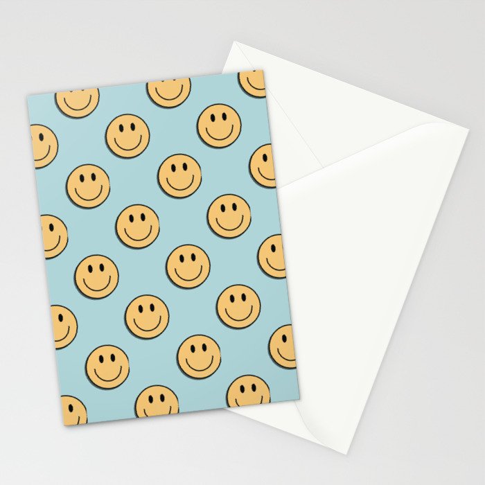 smiley face 90s Stationery Card Gallery Image 2