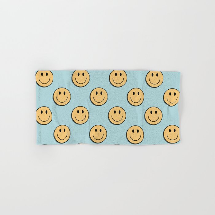 smiley face 90s Bath Towel Gallery Image 1