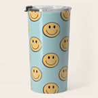 smiley face 90s Travel Mug Gallery Image 3