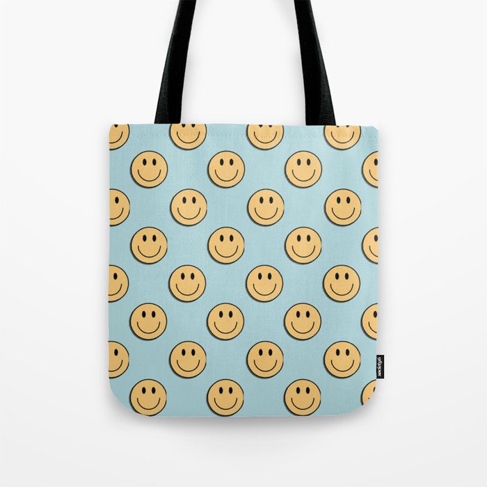smiley face 90s Tote Bag Gallery Image 1