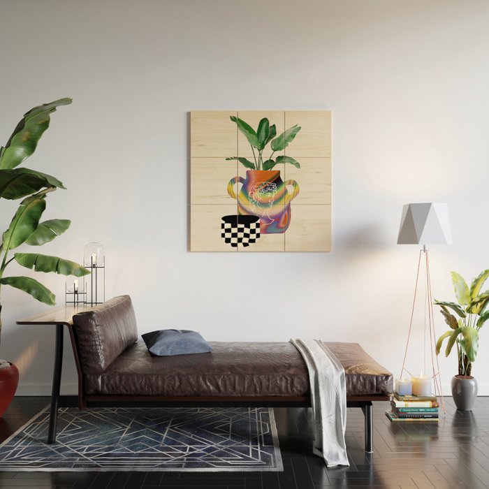 A house plant / Still life Wood Wall Art Gallery Image 2
