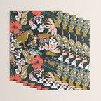 Animal print dark jungle Wrapping Paper Gallery Image 3