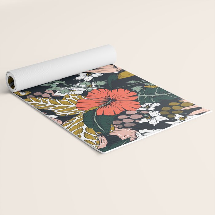 Animal print dark jungle Yoga Mat Gallery Image 2