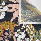 Animal print dark jungle Wall Tapestry Gallery Image 3