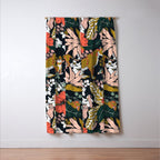 Animal print dark jungle Window Curtain Gallery Image 3