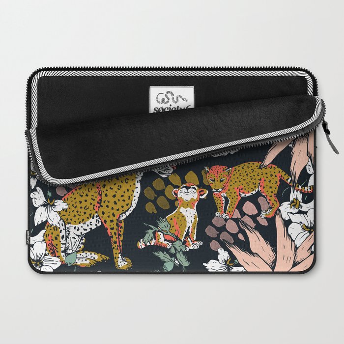 Animal print dark jungle Laptop Sleeve Gallery Image 2