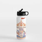 Whimsical Vintage Carousel Ride Water Bottle Gallery Image 1