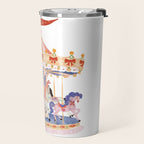 Whimsical Vintage Carousel Ride Travel Mug Gallery Image 2