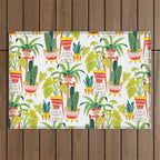 Happy Plants Happy Home Outdoor Rug Gallery Image 1