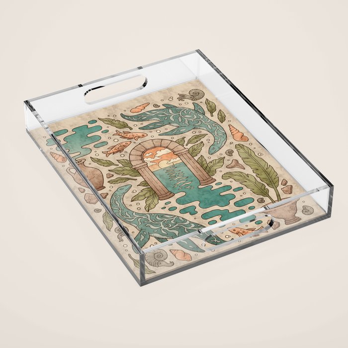 Paradise Panthalassa | Natural History Fantasy Art Acrylic Tray Gallery Image 1