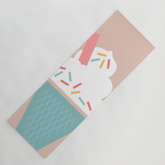Ice Cream (Peach) Yoga Mat Gallery Image 1