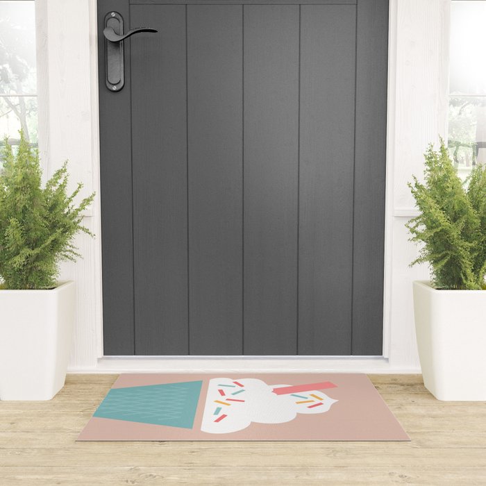 Ice Cream (Peach) Welcome Mat Gallery Image 3