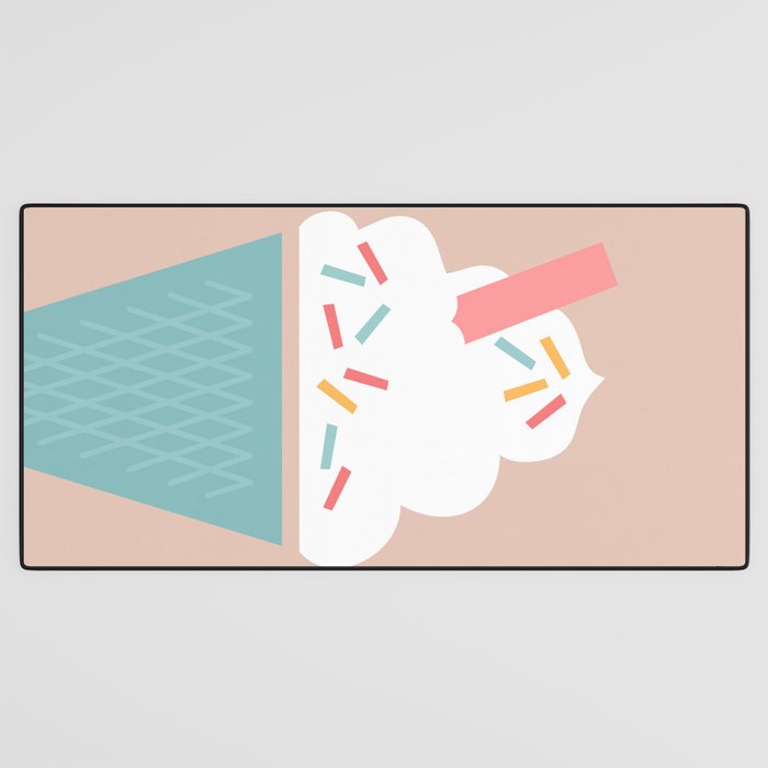 Ice Cream (Peach) Desk Mat Gallery Image 3
