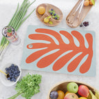 Fire Red: Wild Leaf | Matisse Foliage Paper Cutouts 01 Cutting Board Gallery Image 2