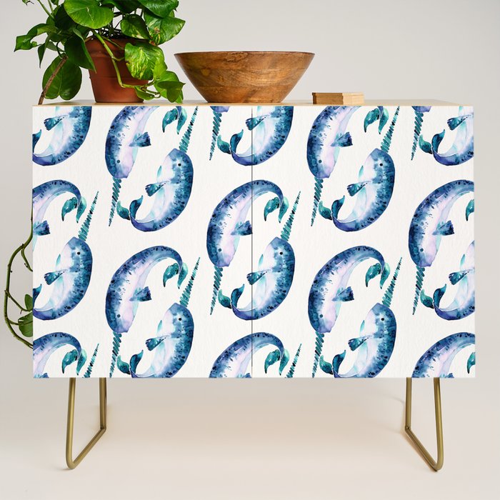 Blue Narwhals Credenza Gallery Image 1