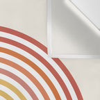 Minimalist colorful rainbow lines  Wall Tapestry Gallery Image 3
