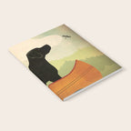 Black Lab Labrador Retriever Dog Canoe Ride Notebook Gallery Image 2