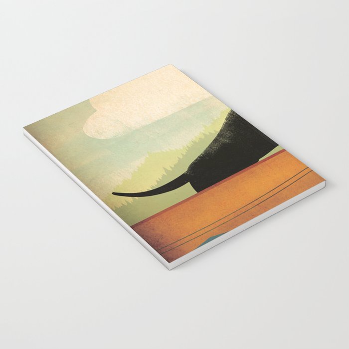 Black Lab Labrador Retriever Dog Canoe Ride Notebook Gallery Image 3