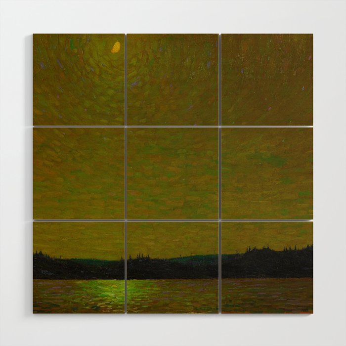 Tom Thomson Moonlight Canadian Landscape Artist Wood Wall Art Gallery Image 1