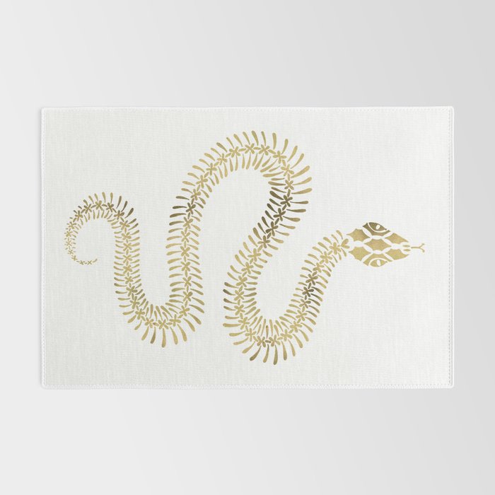 Snake Skeleton - Gold Rug Gallery Image 2