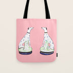 STAFFORDSHIRE GREYHOUND TWINS Tote Bag Gallery Image 1
