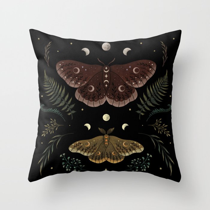 Saturnia Pavonia Throw Pillow Gallery Image 6
