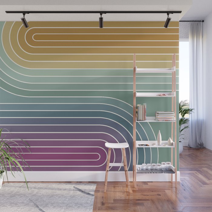 Gradient Curvature XI Wall Mural Gallery Image 1