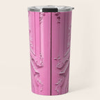 Pink Paris Door - Travel Photography, Building in Paris Travel Mug Gallery Image 1