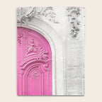 Pink Paris Door - Travel Photography, Building in Paris Notebook Gallery Image 4
