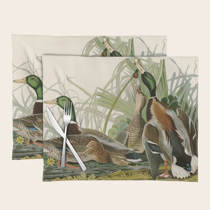 Mallard Duck - John James Audubon Birds of America Placemat Gallery Image 1