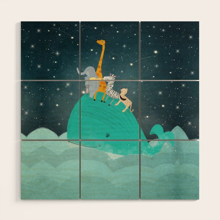 lets all go safari Wood Wall Art Gallery Image 1