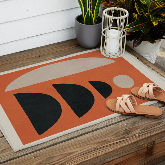 Abstract Balance 5 Outdoor Rug Gallery Image 2