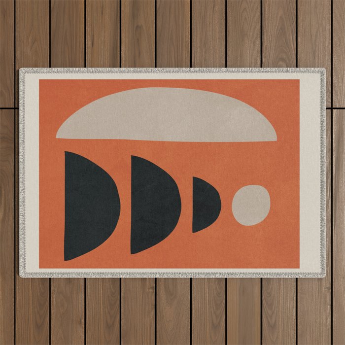 Abstract Balance 5 Outdoor Rug Gallery Image 1