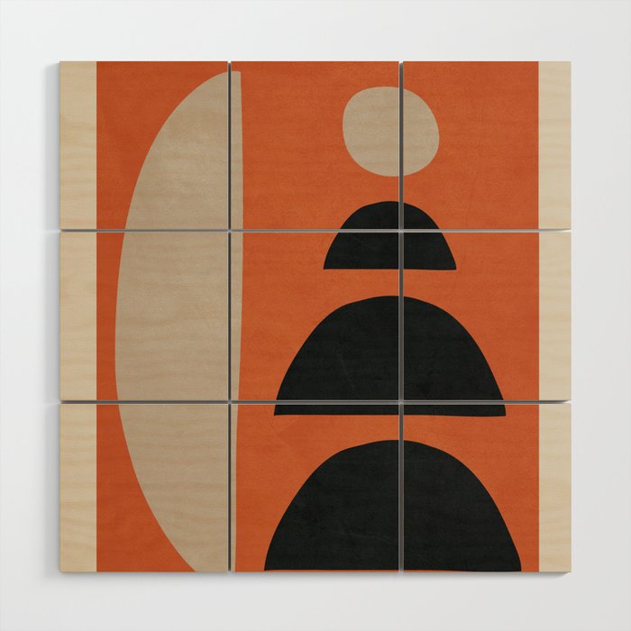 Abstract Balance 5 Wood Wall Art Gallery Image 1