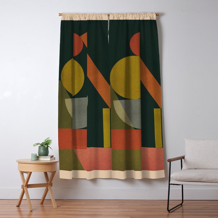 Geometric Shapes 243 Window Curtain Gallery Image 5