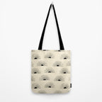 Sunrise - black and cream Tote Bag Gallery Image 2