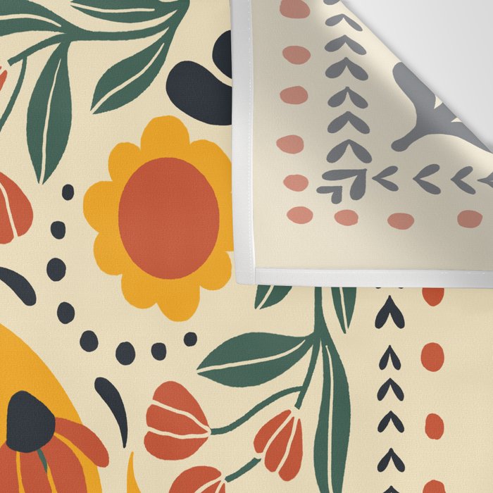 Scandinavian Wildflowers Wall Tapestry Gallery Image 3
