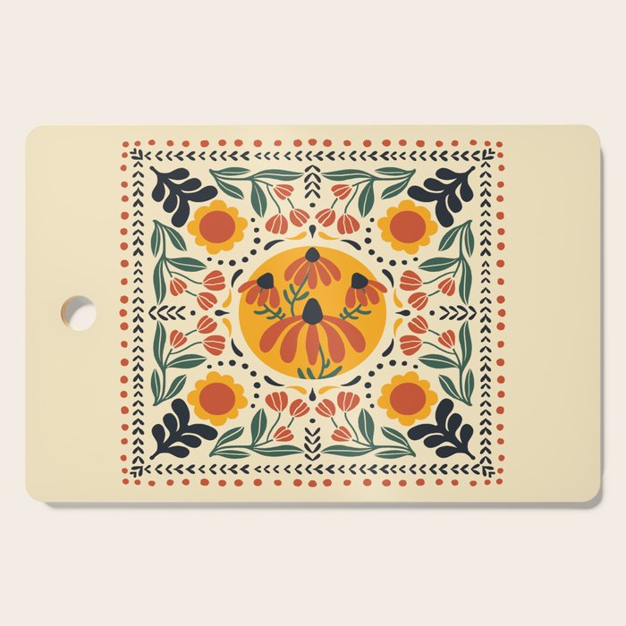 Scandinavian Wildflowers Cutting Board Gallery Image 1