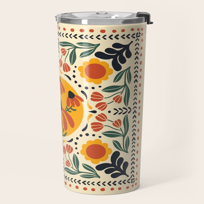 Scandinavian Wildflowers Travel Mug Gallery Image 2