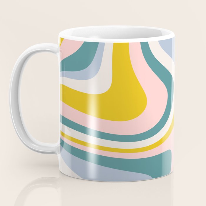 Abstract Wavy Stripes LXII Coffee Mug Gallery Image 3