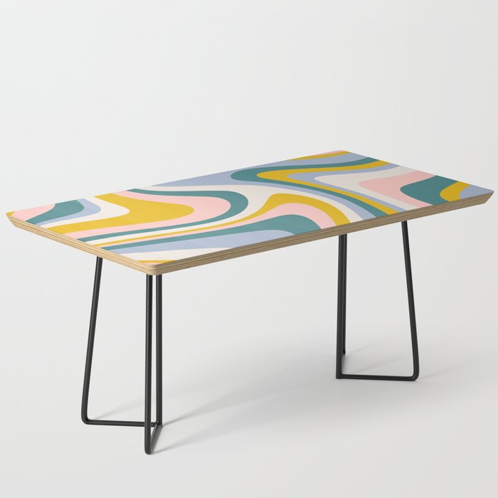 Abstract Wavy Stripes LXII Coffee Table Gallery Image 1