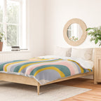 Abstract Wavy Stripes LXII Duvet Cover Gallery Image 2