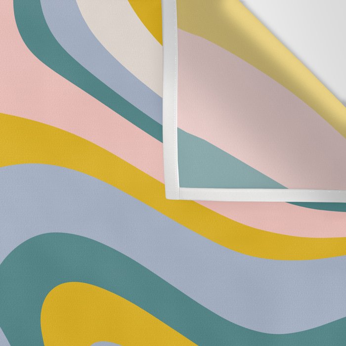 Abstract Wavy Stripes LXII Wall Tapestry Gallery Image 3