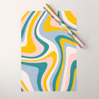 Abstract Wavy Stripes LXII Wrapping Paper Gallery Image 1