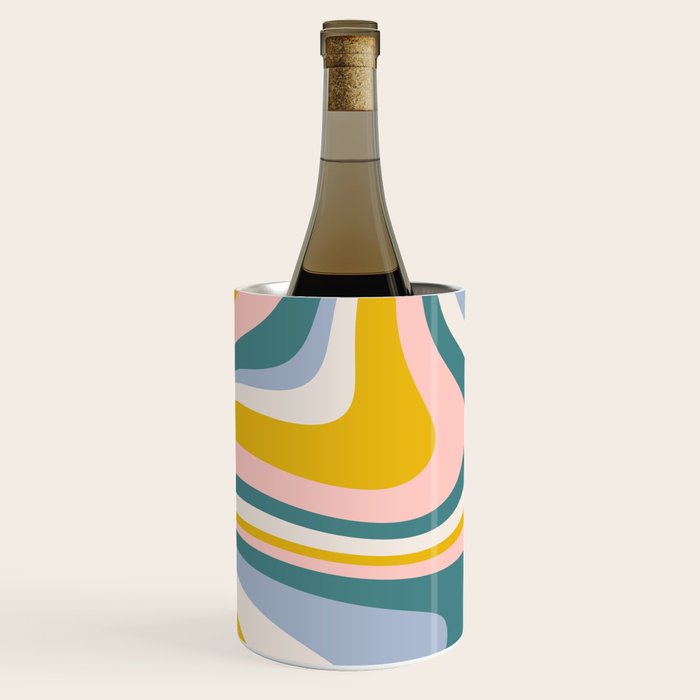 Abstract Wavy Stripes LXII Wine Chiller Gallery Image 2