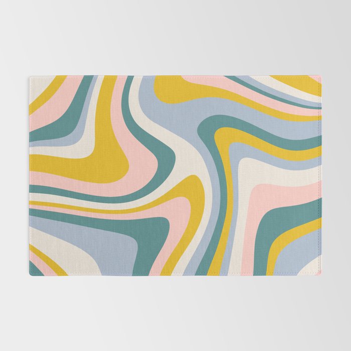 Abstract Wavy Stripes LXII Rug Gallery Image 2